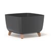 Lillepott Prosperplast Gracia Square, 27 cm, antratsiit