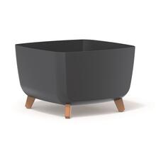 Lillepott Prosperplast Gracia Square, 27 cm, antratsiit