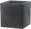 Lillepott Teraplast Schio Cubo 40, 40 x 40 x 40 cm, antratsiit