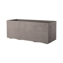 Lillepott Deroma Kvarcas veereservuaari ja ratastega, 99 x 37,5 cm, liivakarva pruun