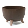 Lillepott Lamela Roma 969-85, plast, 28.5 cm, tumepruun