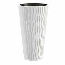 Lillepott Prosperplast Sandy Slim, valge, 39 cm