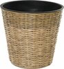 Lillepott OTE Flower Pot D009-W38, plastik/rattan, 41.5 x 41.5 x 41.5 cm, helepruun