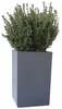 Lillepott DM Grill Tower S, tsement, 25 x 25 x 25 cm, hall