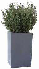 Lillepott DM Grill Tower S, tsement, 25 x 25 x 25 cm, hall