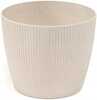 Plastist lillepott Lamela Jumper, 19 cm, valge