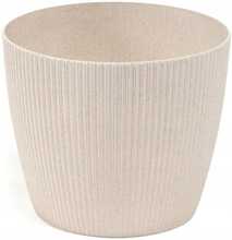 Plastist lillepott Lamela Jumper, 19 cm, valge