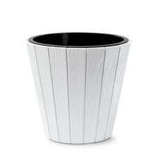 Plastikust lillepott Prosperplast, 39,3 cm, valge