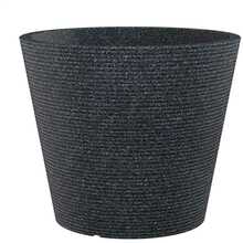 Lillepott Scheurich 242/40, plast, 38.9 cm, must