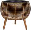 Lillepott Home4you Wicker, 48 x 48 x 43 cm, helepruun