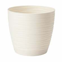 Plastikust lillepott Form Plastic Petit, 19 x 19 cm, valge