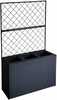 Lillekast Home4You Wicker, 83 x 29 x 55/146 cm, must
