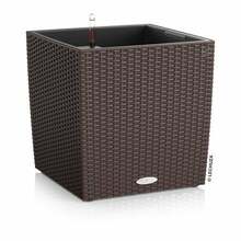 Lillepott Lechuza Cube Cottage 40, 39 x 39 x 40 cm, pruun/moka