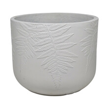 Lillepott Home4you Fern, D24 x H19,5 cm, valge
