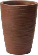 Lillepott Nicoli Tylus Elegance 30, o30 x 40 cm, roostevaba terase värvi/pruun