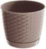 Lillepott Prosperplast Ratolla Round, 25 cm, helepruun