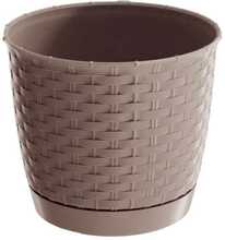 Lillepott Prosperplast Ratolla Round, 25 cm, helepruun