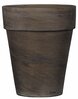 Lillepott Domoletti Basalt T-143-025-17, keraamika, 17 cm, tumepruun