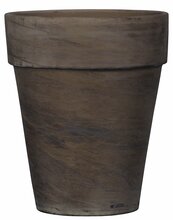 Lillepott Domoletti Basalt T-143-025-17, keraamika, 17 cm, tumepruun