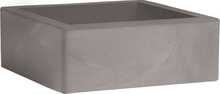 Lillepott Nicoli Minos 60, 60 x 60 x 22 cm, hall/tuhakarva
