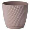 Lillepott Form Plastic Mika, 13 cm, pruun