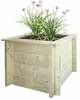 Puidust lillepott Timbela M617-1, 46 cm
