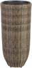 Lillepotiümbris Home4you, plastik, 37 cm, pruun