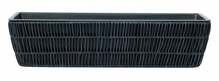 Lillekast Home4you Wicker, 60 x 19 x 15 cm, must