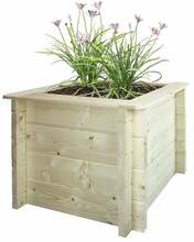 Puidust lillepott Timbela M617-1, 46 cm