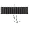 Rõdupott Prosperplast Boardee Fencycase DDEF600W-S433, must