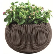 Riputatav lillepott Keter Cozy M, pruun, 36 cm