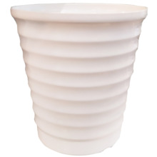 Lillepott Besk, plast, 35 x 38 cm, valge