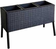 Lillekast Home4You Wicker, 78 x 33 x 54 cm, must