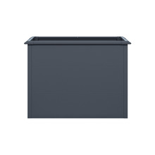 Lillepott 4IQ Metallic, metall, 100 x 50 x 77 cm, antratsiit
