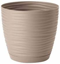 Lillepott Form Plastic Sahara, plast, 23 cm, beež