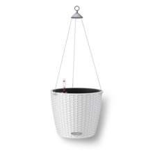 Lillepott Lechuza Nido Cottage 28, valge, läbimõõt 27 cm