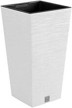 Lillepott Prosperplast Furu Square, 29,5 x 29,5 x 55 cm, valge
