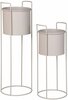 Lillepoti komplekt House Nordic Rabo, teras, 21,5 x 21,5 cm, liivakarva pruun, 2 tk