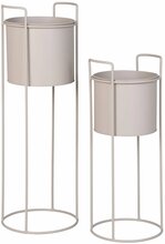 Lillepoti komplekt House Nordic Rabo, teras, 21,5 x 21,5 cm, liivakarva pruun, 2 tk