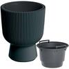 Lillepott Prosperplast Milly, 24 cm, antratsiit
