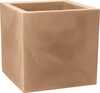 Lillepott Nicoli Modus Quadro 40, 40 x 40 x 40 cm, tumepruun