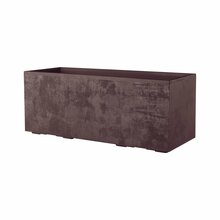 Lillepott Deroma Granitas veemahuti ja ratastega, 99 x 37,5 cm, pruun