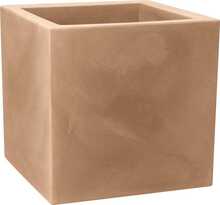 Lillepott Nicoli Modus Quadro 40, 40 x 40 x 40 cm, tumepruun