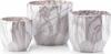 Lillepottide komplekt Mondex Neva Marble Set HTYE2596, keraamika, 25 x 23 cm, 20 x 19 cm, 15 x 16 cm, valge/hall