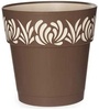 Lillepott Stefanplast Gaia, 25 x 25 x 25 cm, plastik, pruun