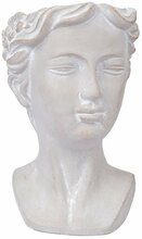 Lillepott Home4you Julia, betoon, 15 x 15 x 24.5 cm, hall