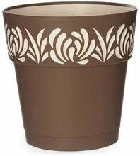 Lillepott Stefanplast Gaia, 25 x 25 x 25 cm, plastik, pruun