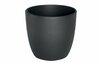 Lillepott Domoletti EMI, 18 cm, antratsiit/must