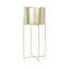 Lillepostament Home4You Deia GOLD L, 24,5 x 23,5 x 57 cm, kuldne