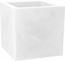 Lillepott Nicoli Modus Quadro 40, 40 x 40 x 40 cm, valge